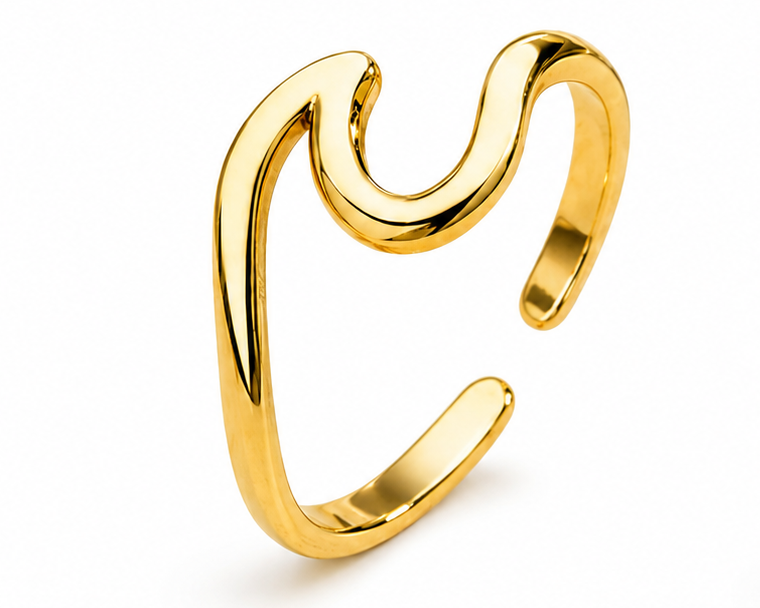 High-Polished Stainless Steel Women's Ring