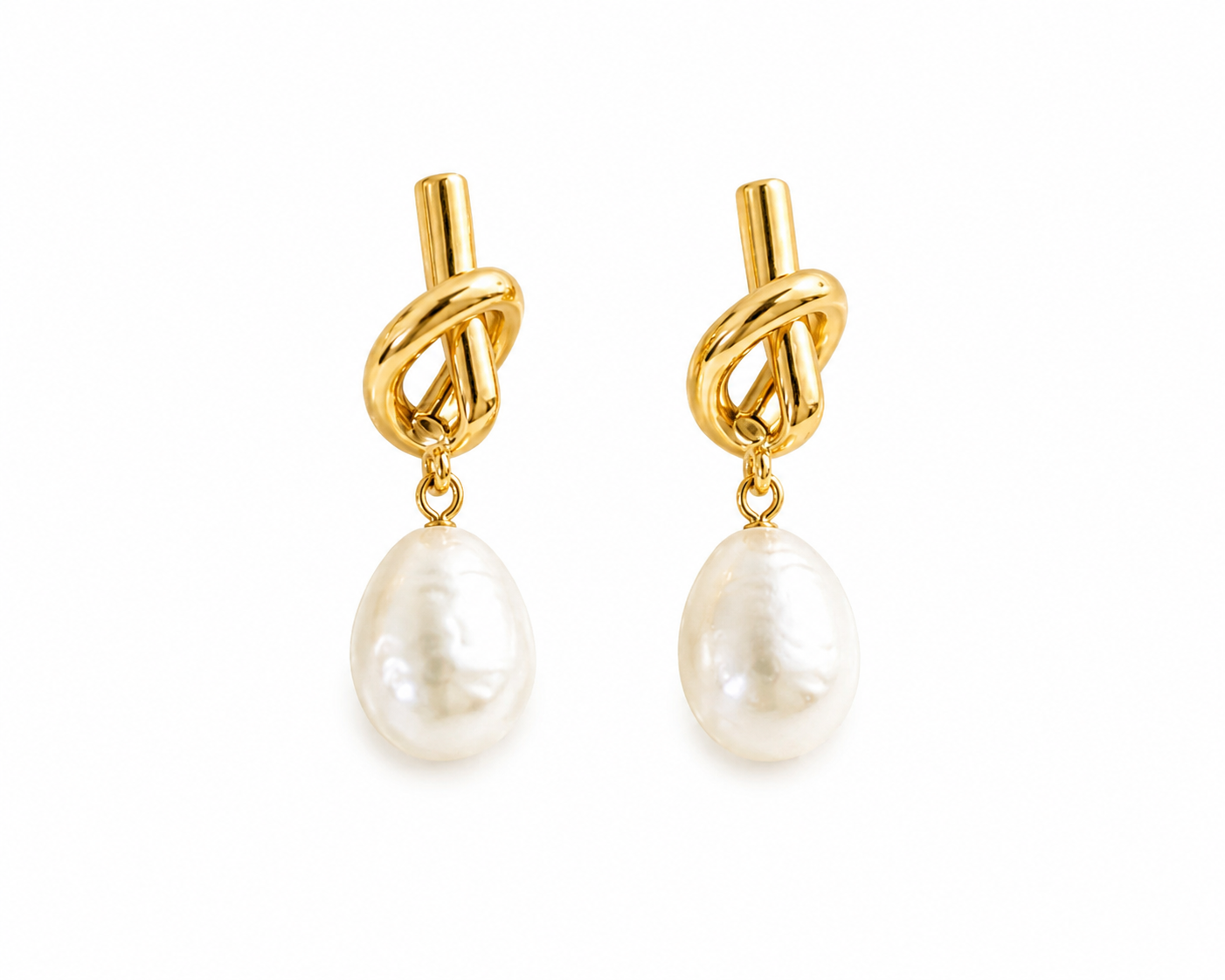Personalized Knotted Drop Earrings