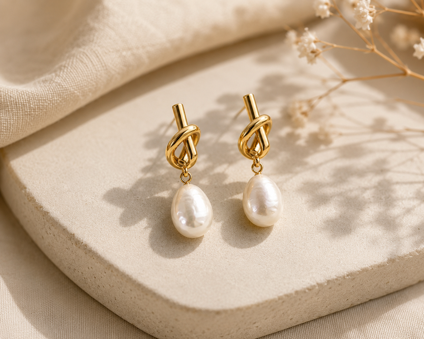Personalized Knotted Drop Earrings