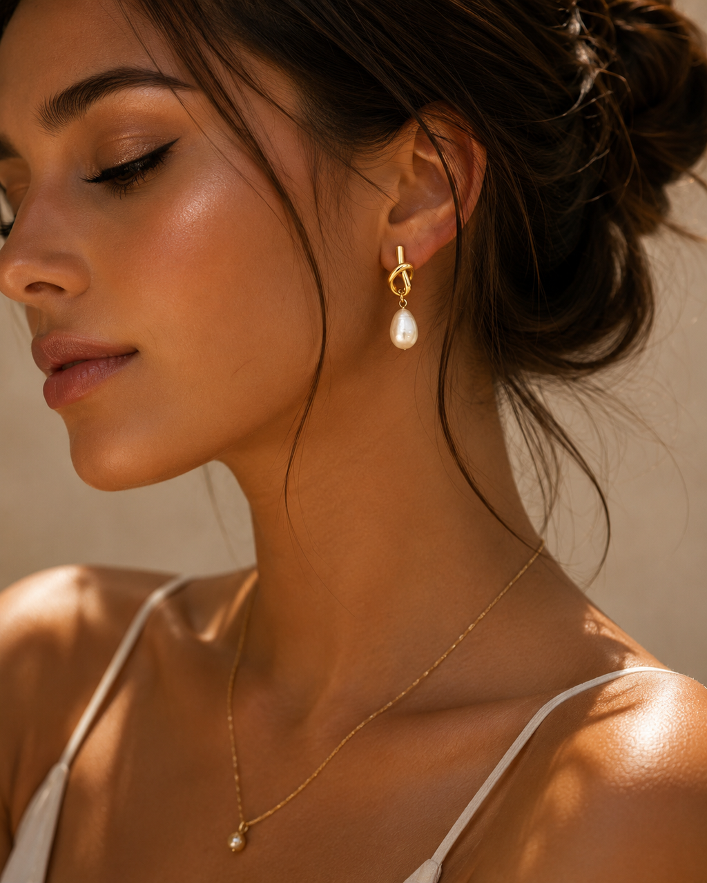 Personalized Knotted Drop Earrings