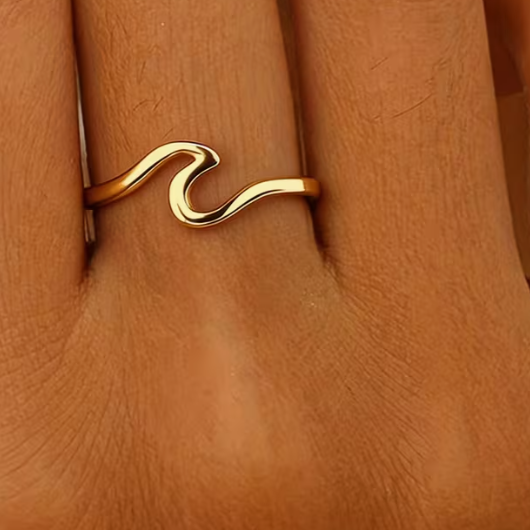 High-Polished Stainless Steel Women's Ring