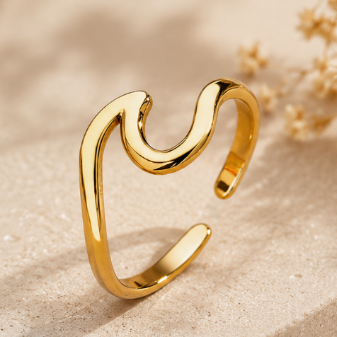High-Polished Stainless Steel Women's Ring